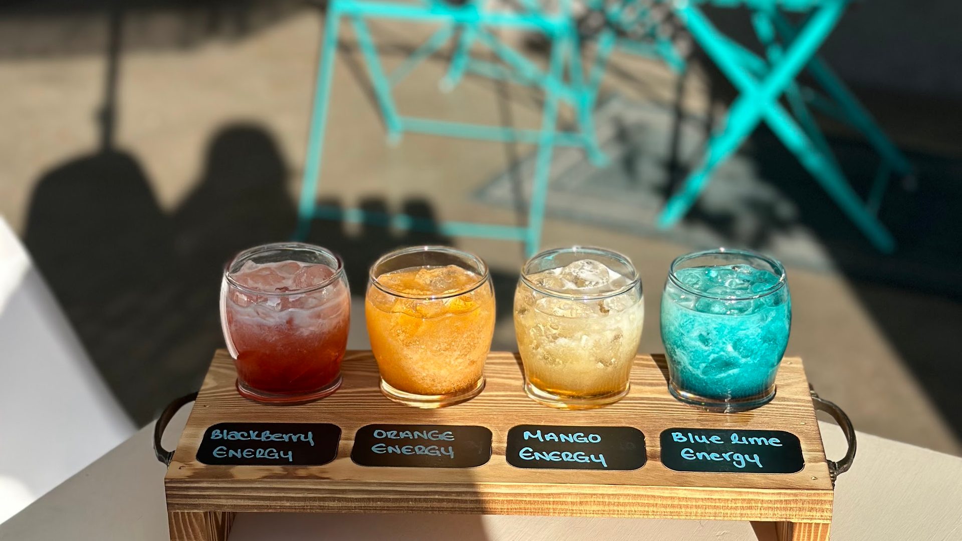 Energy flights and signature drinks