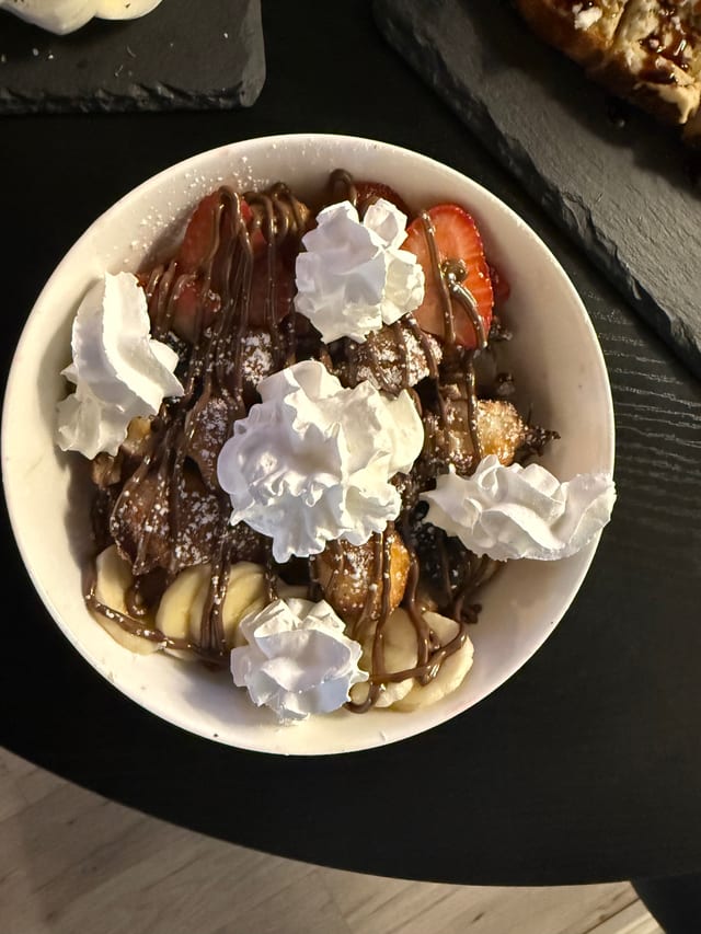 Protein Bubble Waffle.