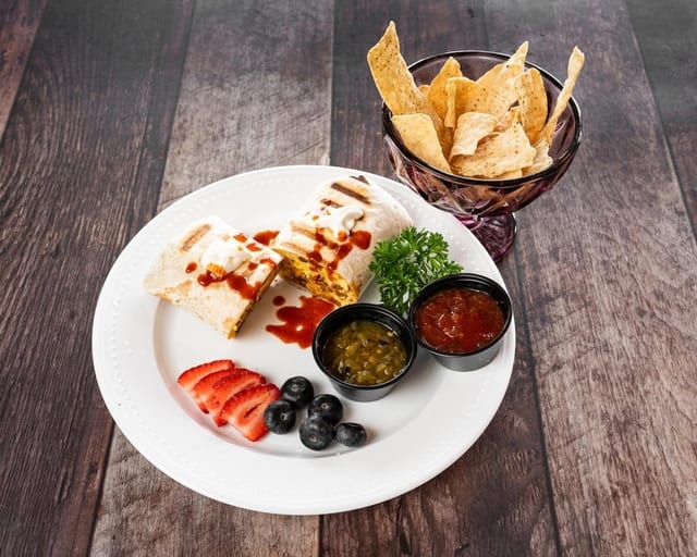 Chicken Green Chile Burrito.