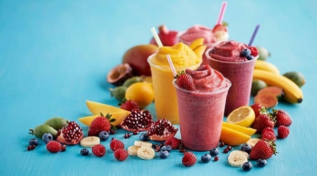 Mixed Fruit Smoothie.