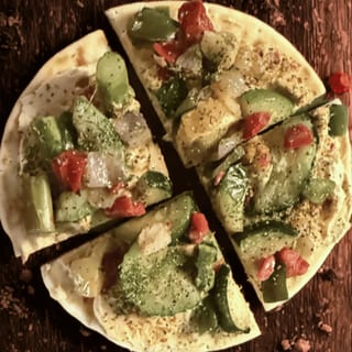 Fire Roasted Veggie Toasted Pita Flat